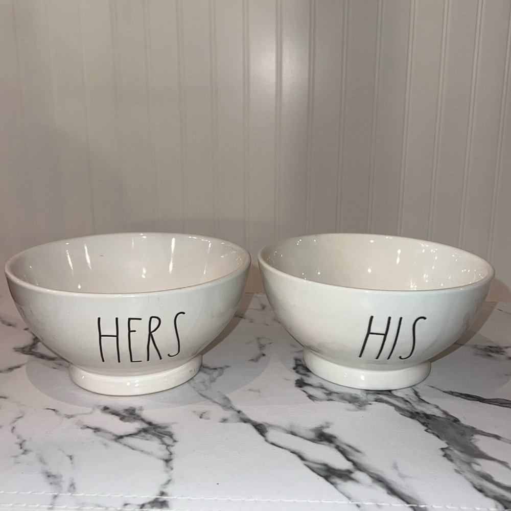 Rae Dunn His & Hers Bowl set